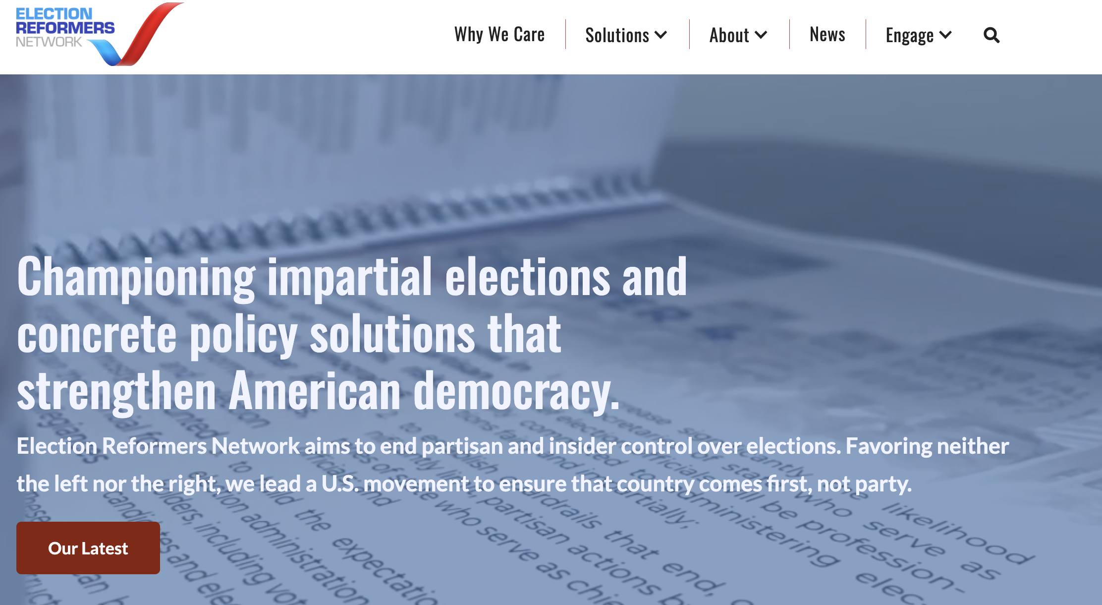 Election Reformers Network - Home